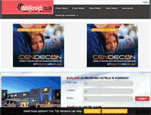Tablet Screenshot of hotelsnorwich.co.uk